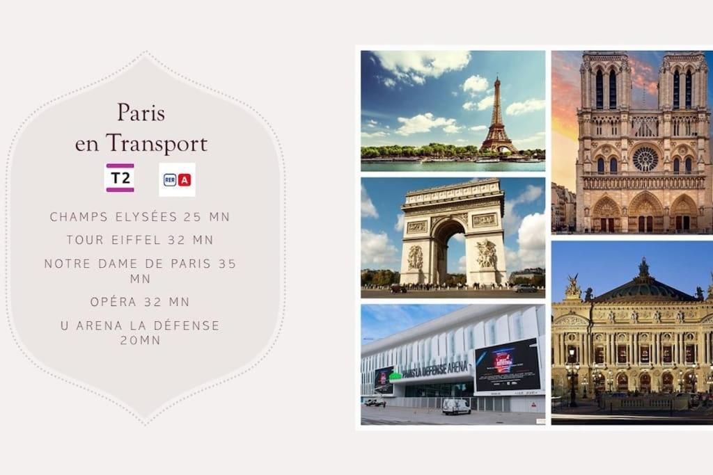 Charming Apartment Near La Defense, Paris Bezons Ngoại thất bức ảnh